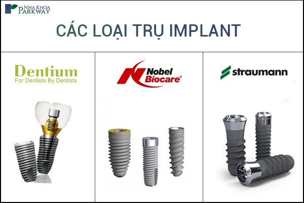 các loại trụ implant