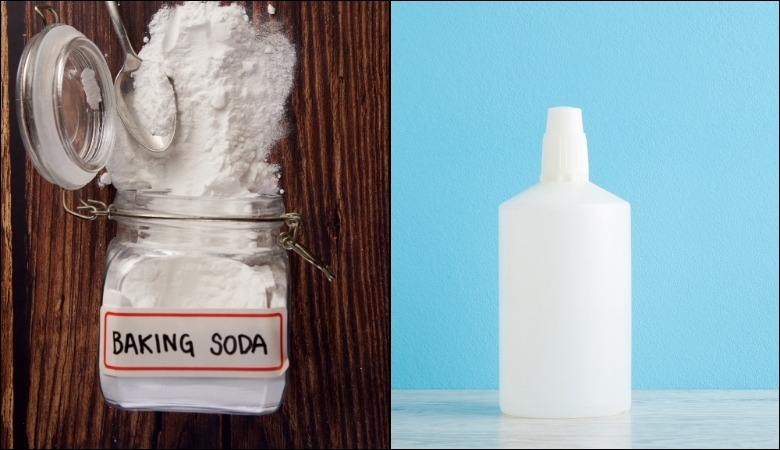 Hỗn hợp tẩy trắng răng bằng baking soda và Oxy già