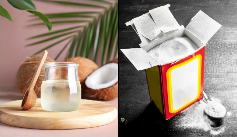 Đánh răng bằng baking soda và dầu dừa giúp làm trắng răng