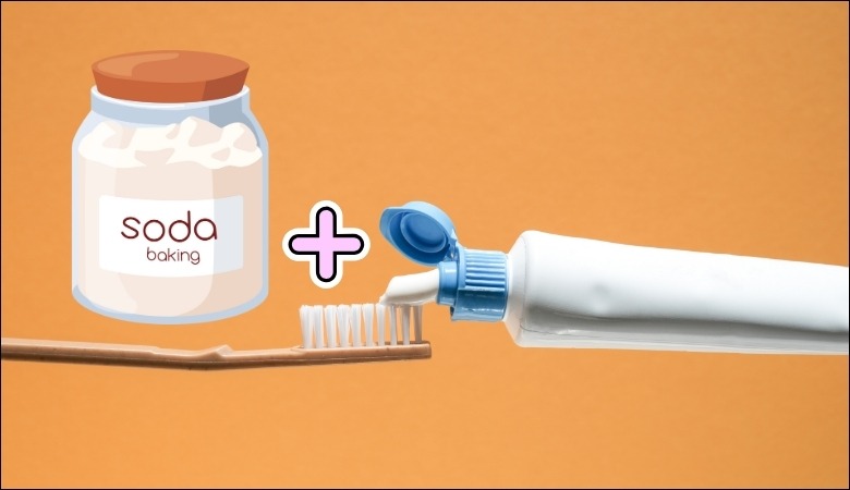 Kết hợp baking soda và kem đánh răng
