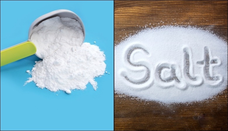 Sử dụng baking soda và muối làm trắng răng