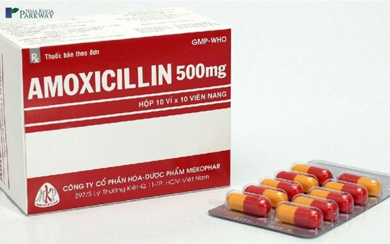 Thuốc kháng sinh trị đau răng Amoxicillin