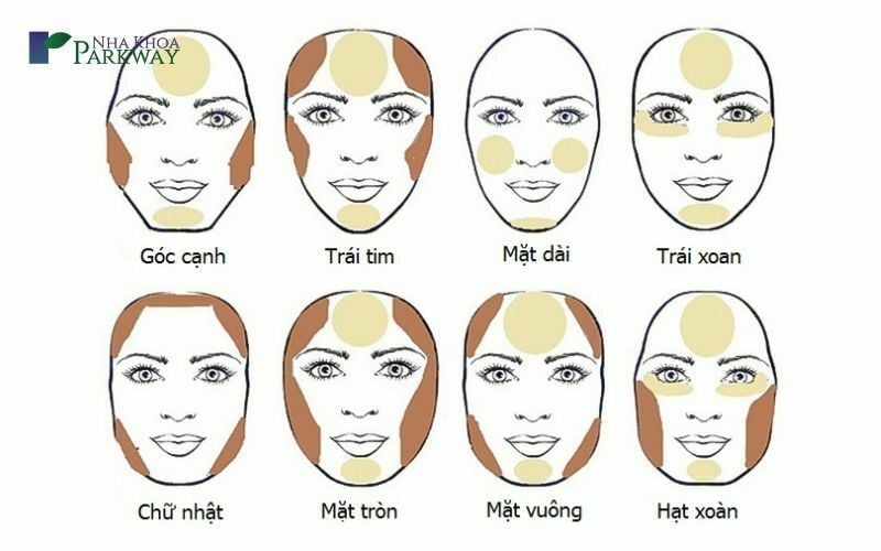 Minh họa cách trang điểm cho từng loại khuôn mặt