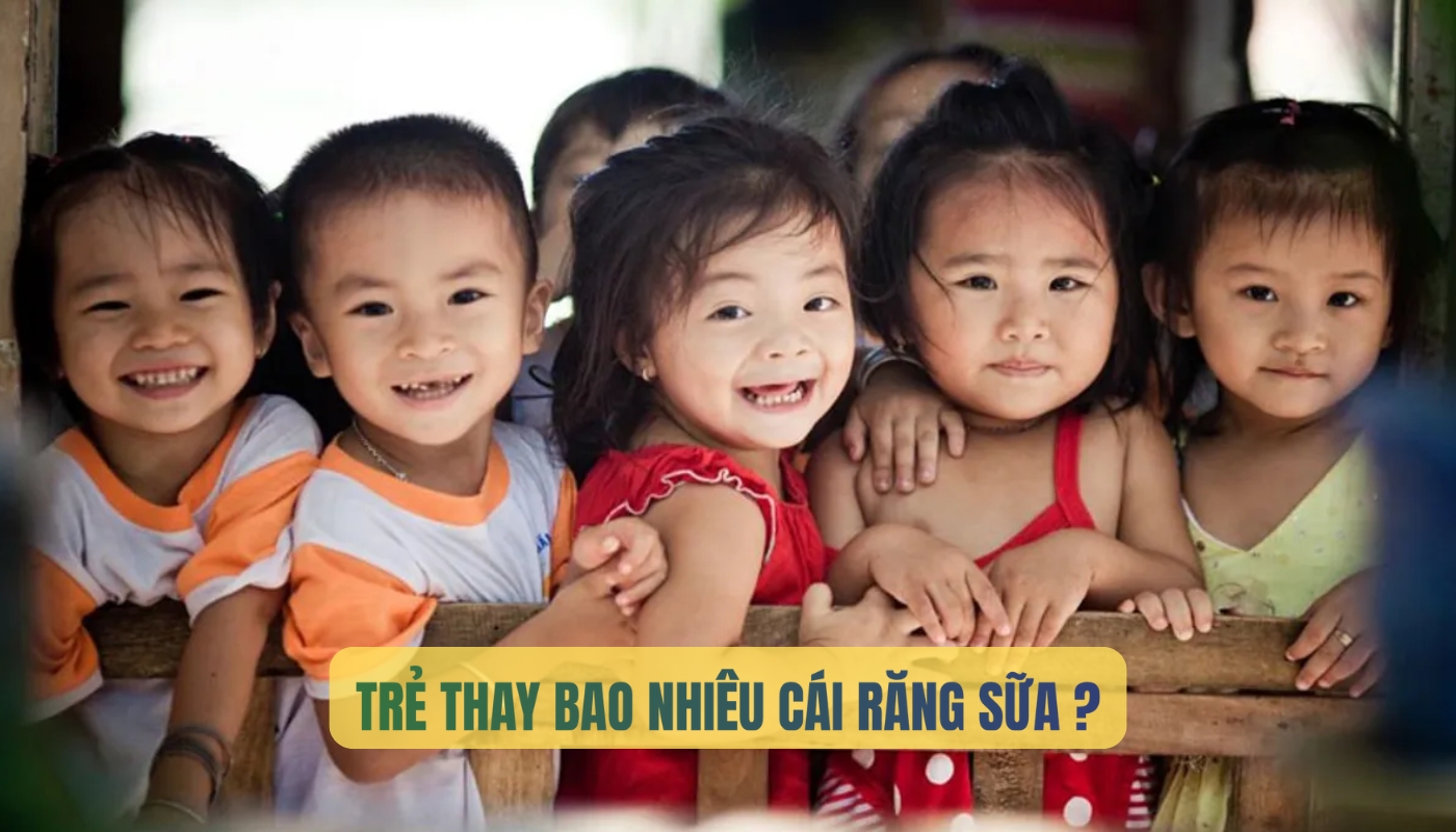 Trẻ em thay bao nhiêu cái răng sữa? 6 điều ba mẹ cần lưu ý