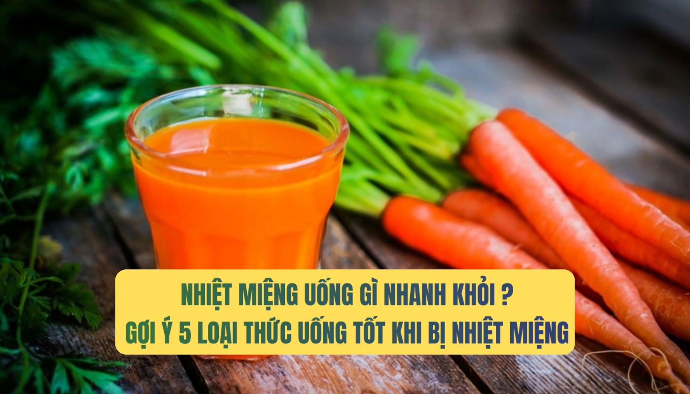 Nhiệt miệng uống gì nhanh khỏi?