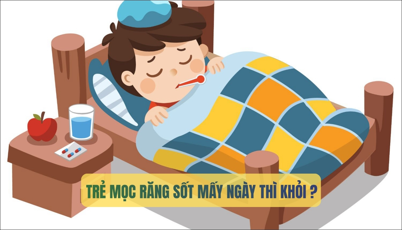 Trẻ mọc răng sốt mấy ngày