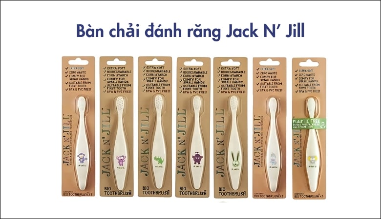 Bàn chải đánh răng jack n jill