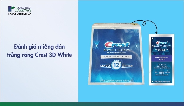 Miếng dán trắng răng Crest có tốt không