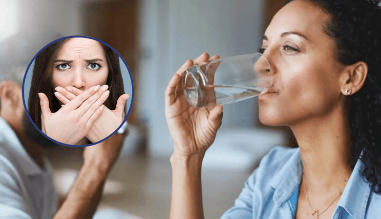 Uống nhiều nước để khắc phục và ngăn ngừa hôi miệng